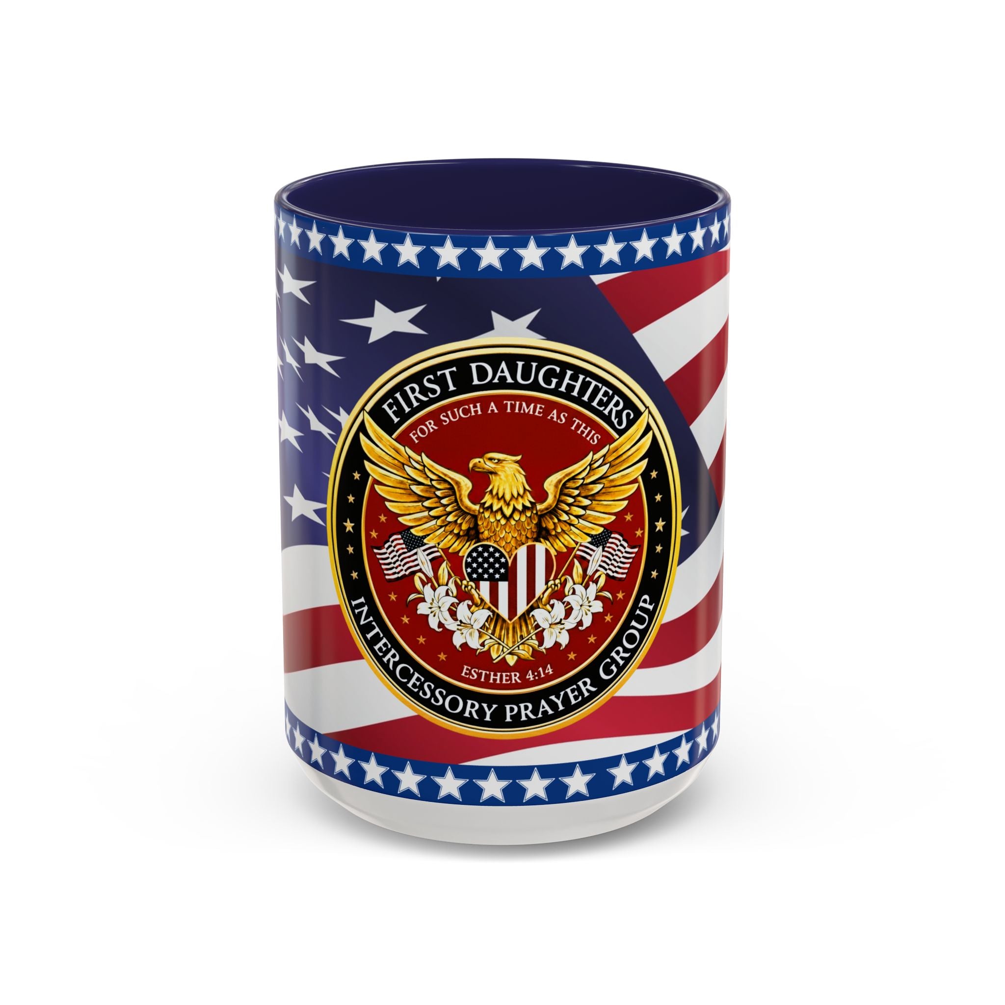 "My Country 'Tis of Thee" Patriotic Flag & Seal Drinking Mug, 15 Oz