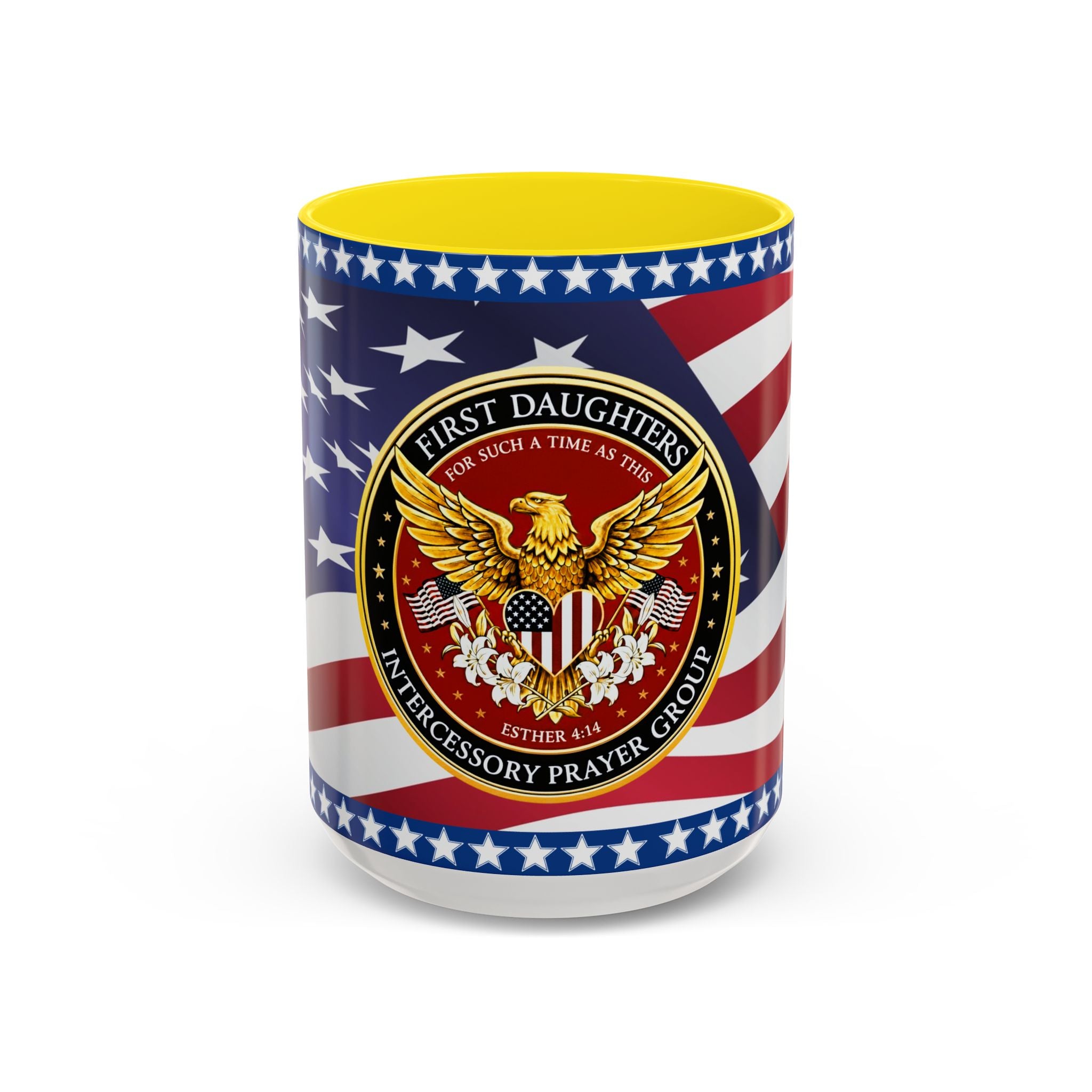 "My Country 'Tis of Thee" Patriotic Flag & Seal Drinking Mug, 15 Oz