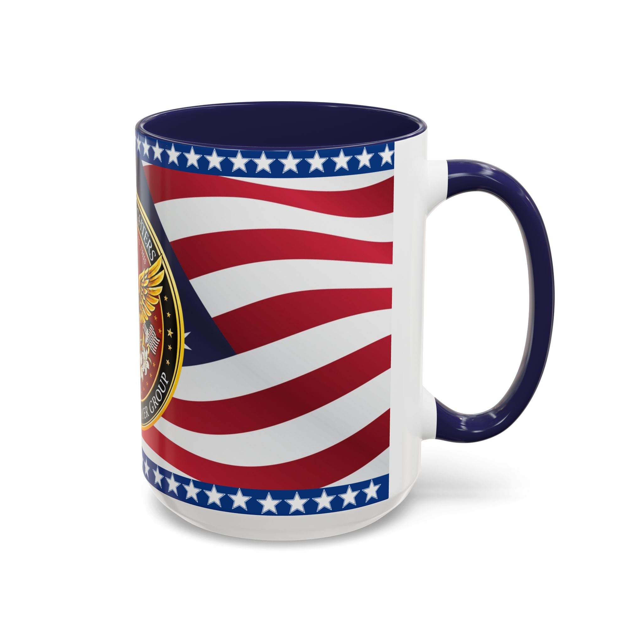 "My Country 'Tis of Thee" Patriotic Flag & Seal Drinking Mug, 15 Oz