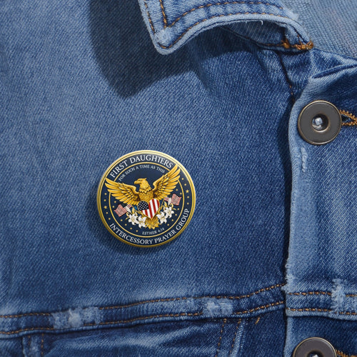 "First Daughters Intercessory Prayer Group" Patriotic Eagle Identity Badge, Button