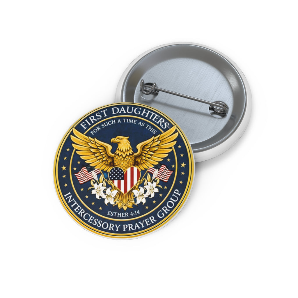 "First Daughters Intercessory Prayer Group" Patriotic Eagle Identity Badge, Button