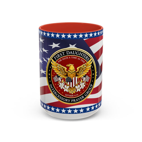 "My Country 'Tis of Thee" Patriotic Flag & Seal Drinking Mug, 15 Oz