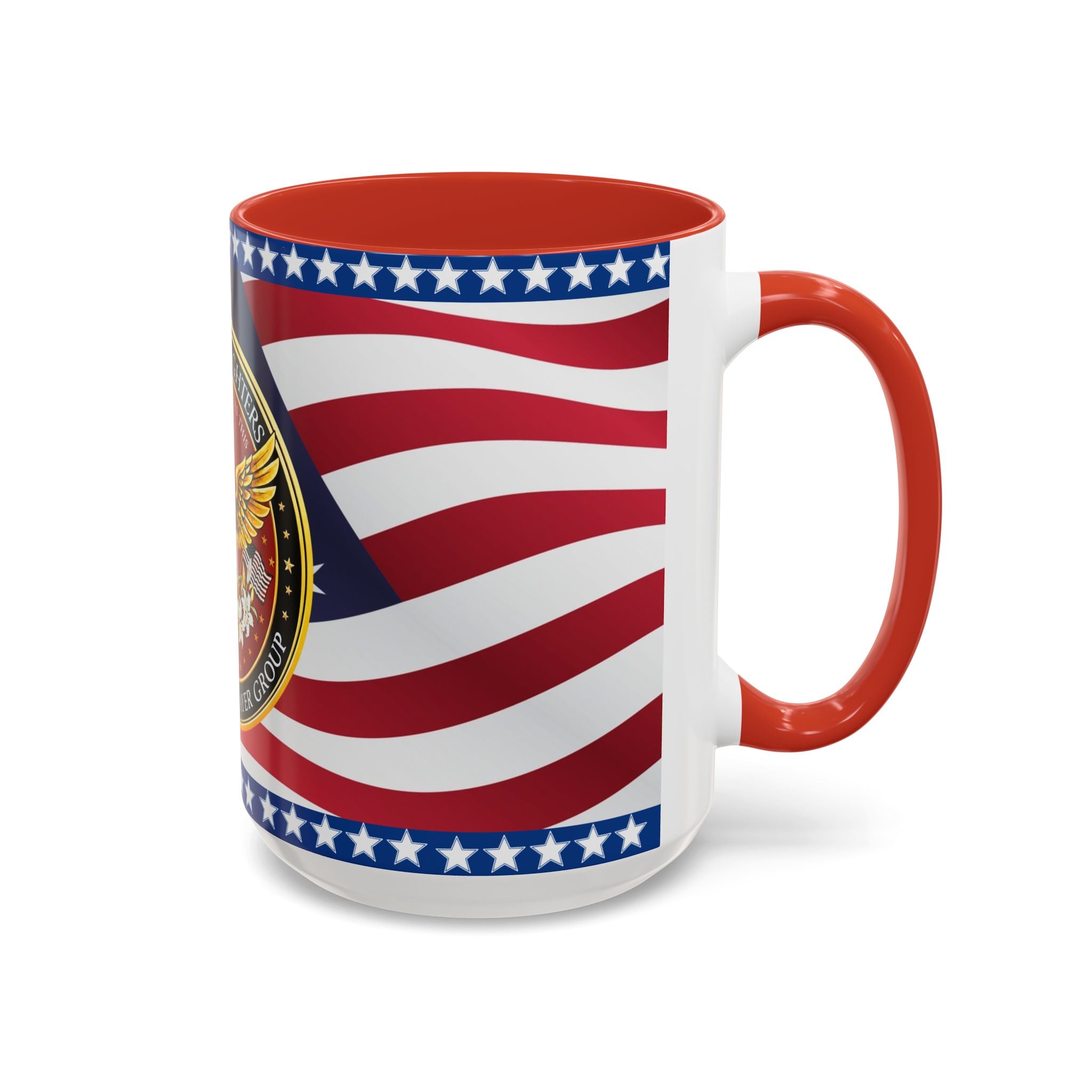 "My Country 'Tis of Thee" Patriotic Flag & Seal Drinking Mug, 15 Oz