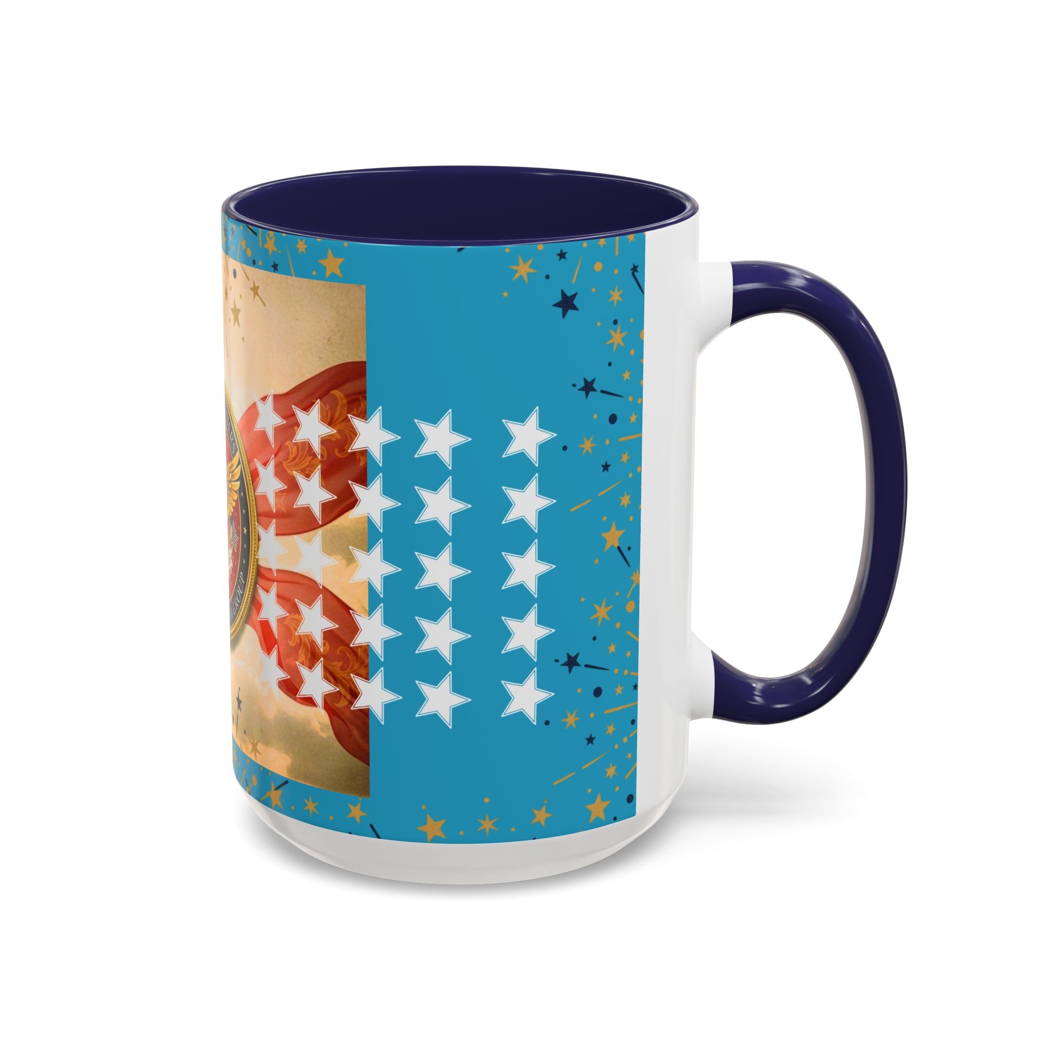 America The Beautiful Heirloom Heritage "Freshman Series" 15 Oz Color Pop Mug